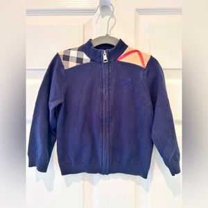 Burberry Boys Zip Up Sweater Size 2
